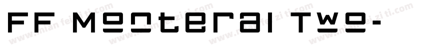 FF Monteral Two字体转换